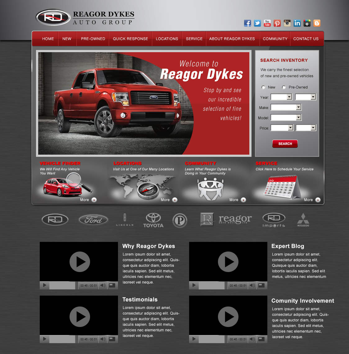 Reagor Dykes Custom Website Design