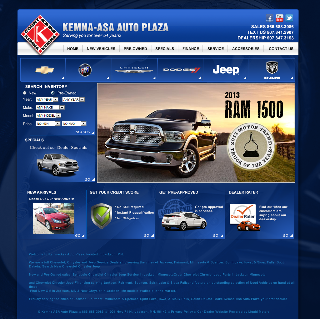 Studio-RM Portfolio - Kemna Custom Website