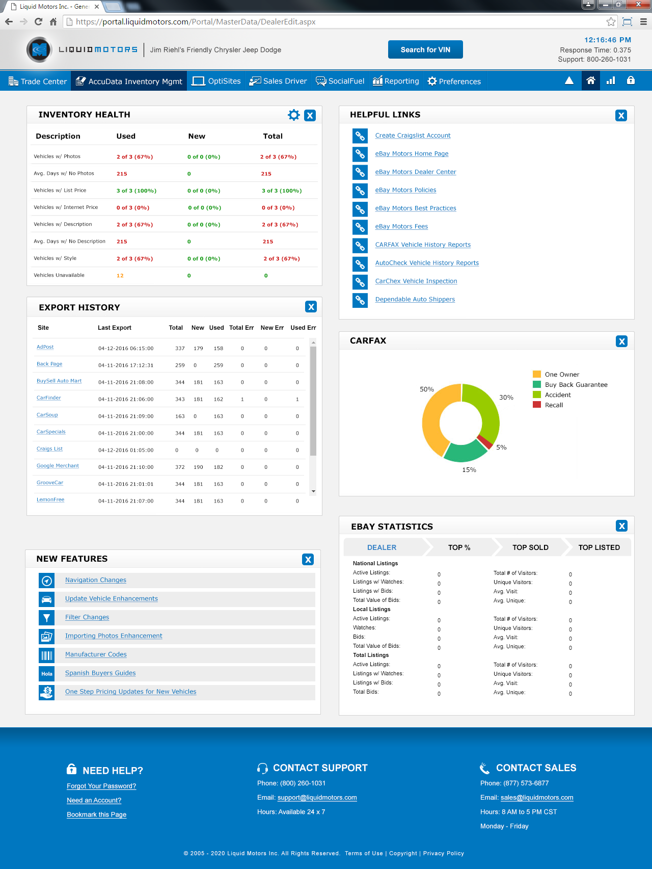 Studio-RM Portal Home Page