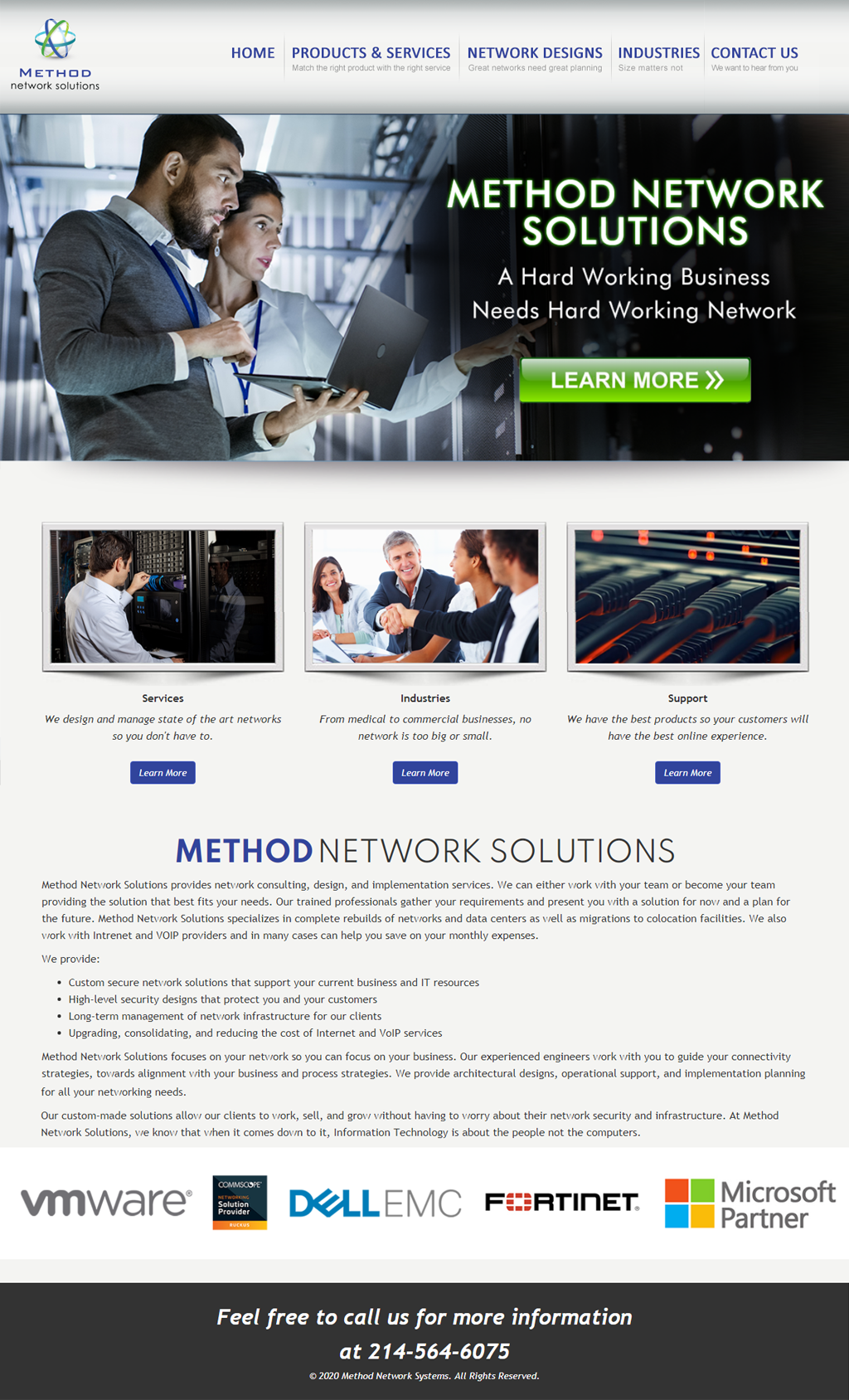 Method Network Solutions Responsive Website